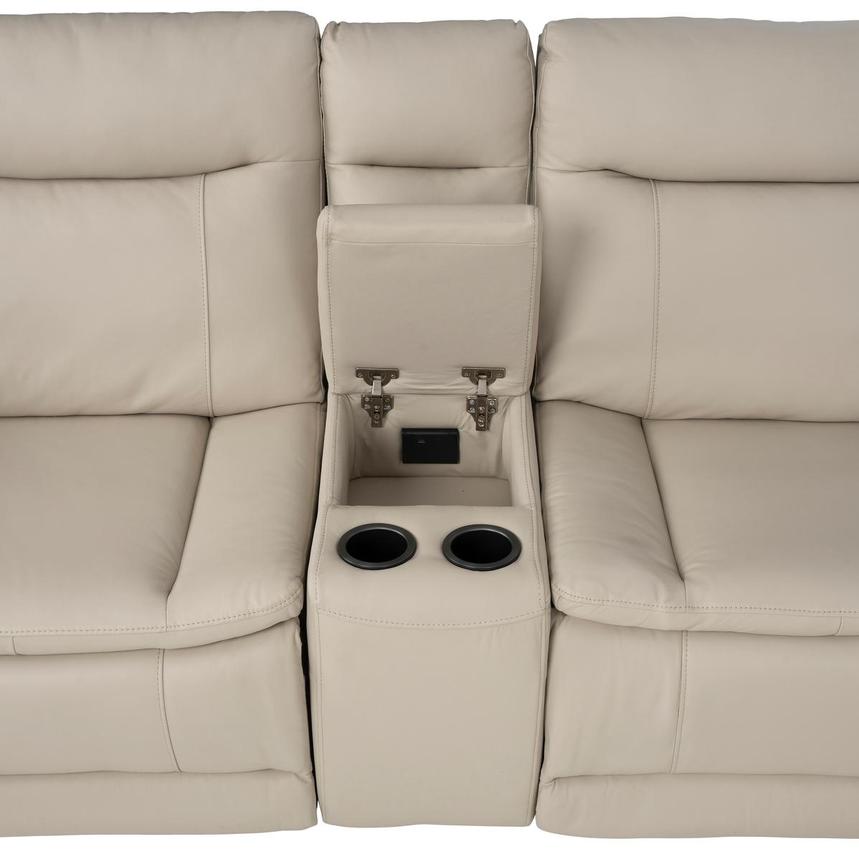 Benjamin Leather Power Reclining Sectional with 6PCS/3PWR  alternate image, 9 of 12 images.