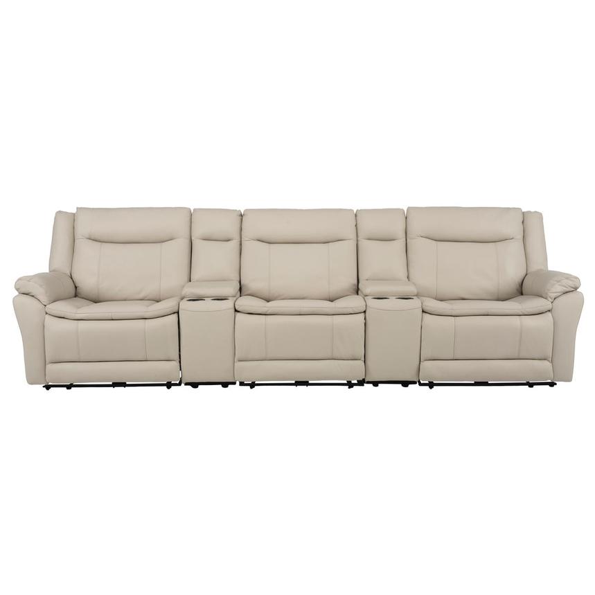 Benjamin Home Theater Leather Seating with 5PCS/3PWR  main image, 1 of 13 images.