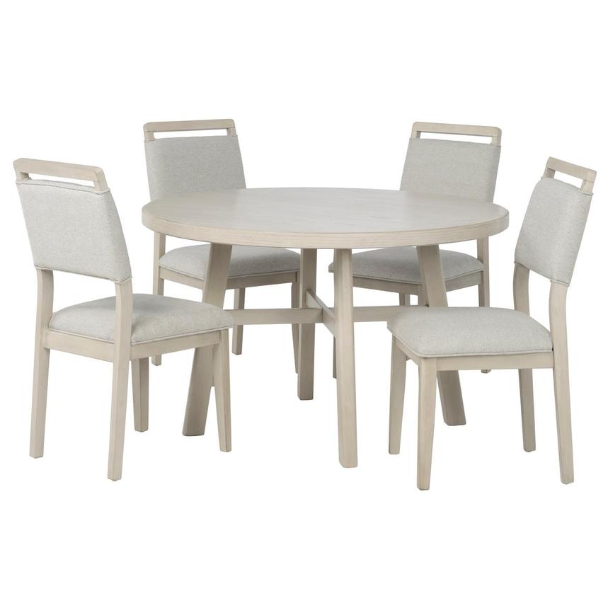 Blanche 5-Piece Round Dining Set  main image, 1 of 4 images.