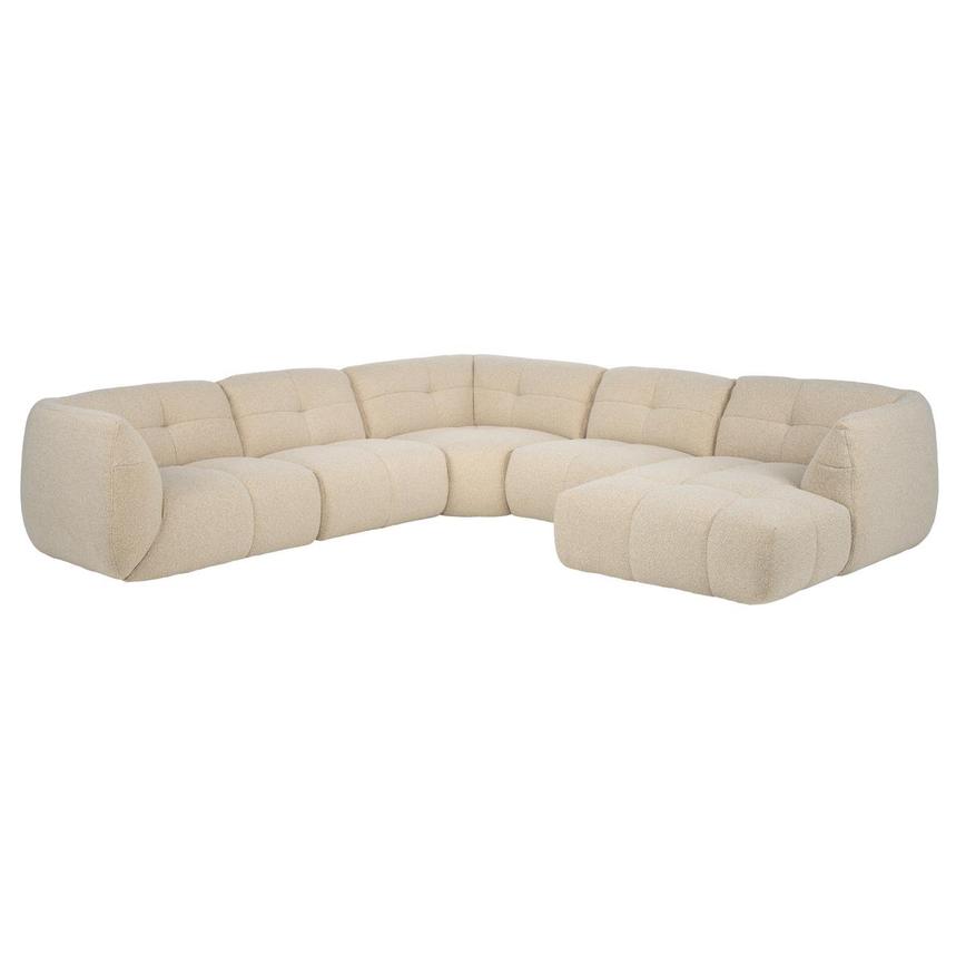 Moosh Sectional Sofa w/Right Chaise  main image, 1 of 8 images.