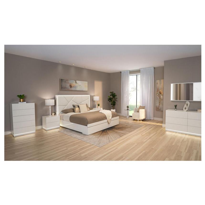 Tessa White 4-Piece Queen Bedroom Set  alternate image, 2 of 6 images.