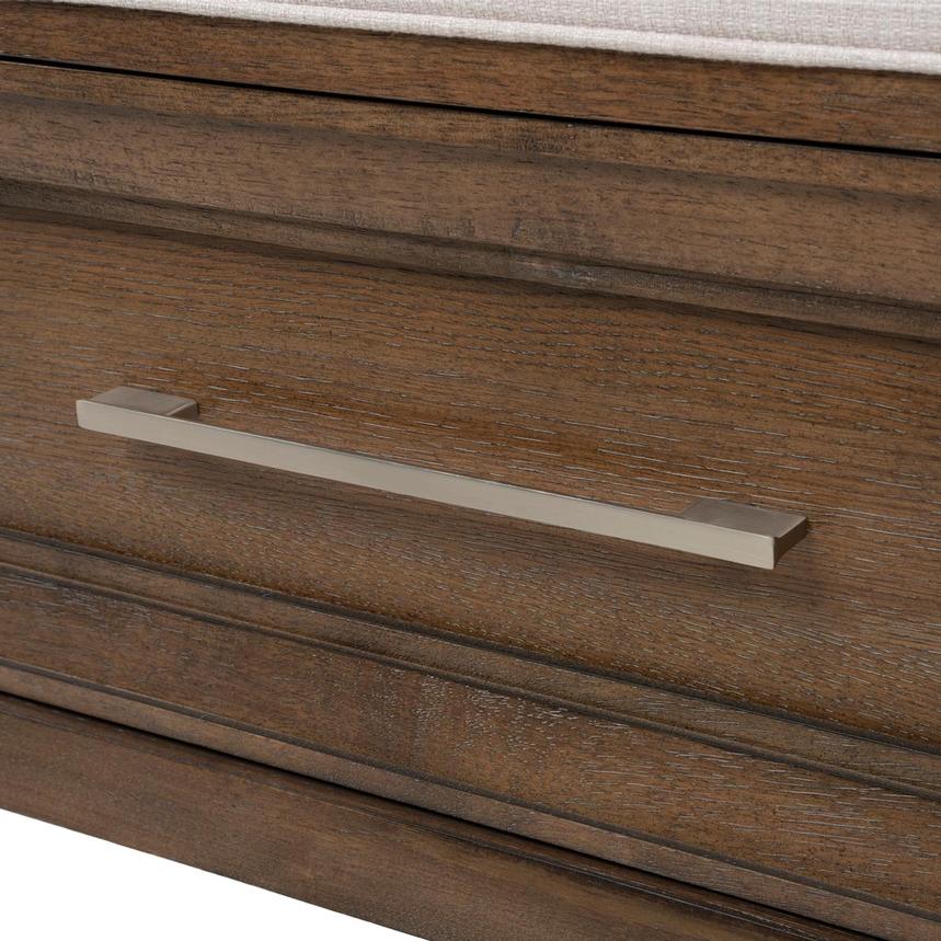 Vigo Brown Queen Storage Panel Bed  alternate image, 6 of 7 images.