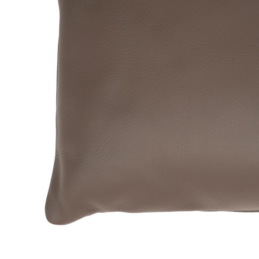 Byrne Brown Leather Accent Pillow alternate image, 4 of 4 images.