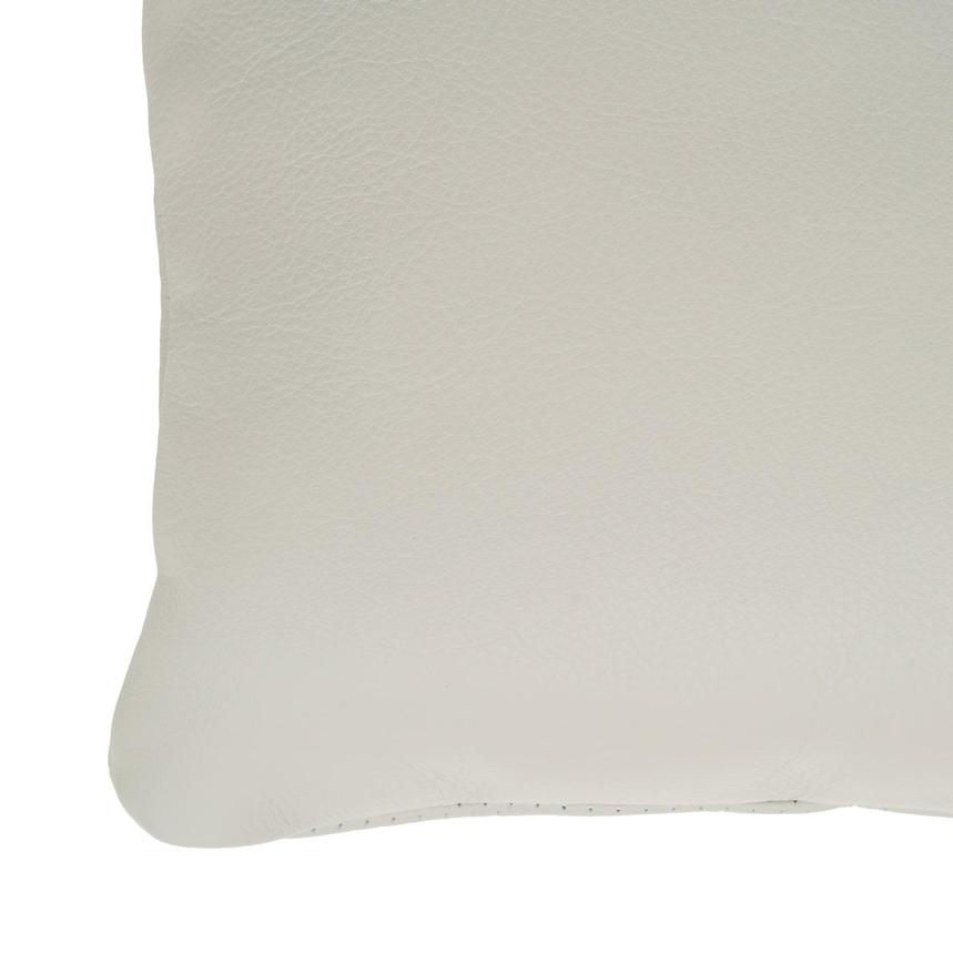 Byrne Light Grey Leather Accent Pillow alternate image, 4 of 4 images.
