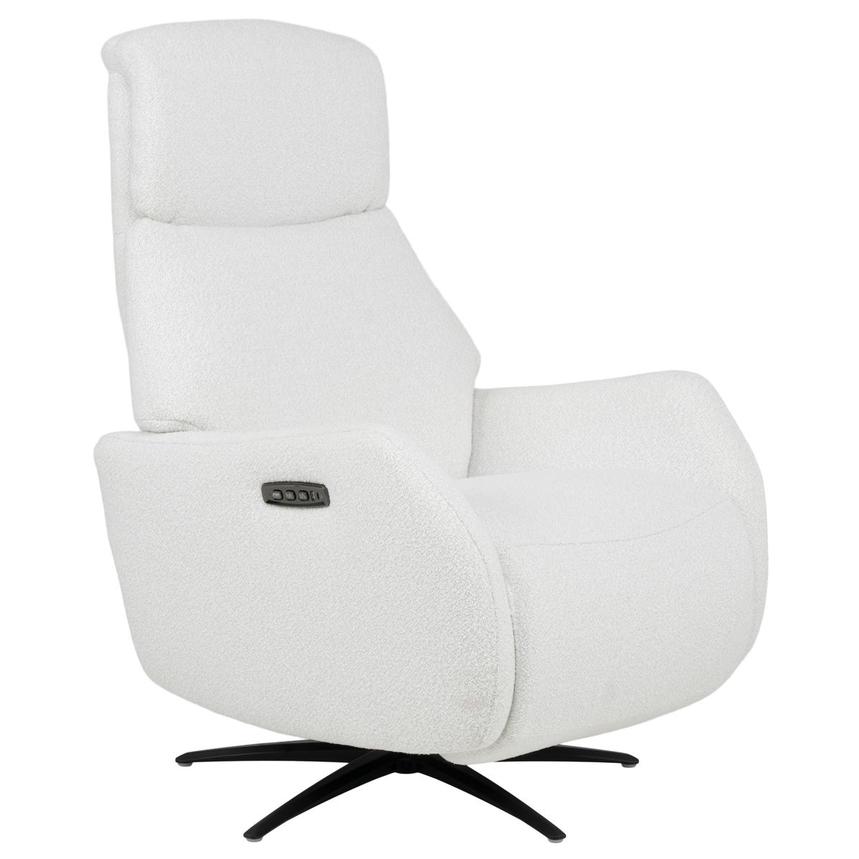 Ezio White Power Swivel Recliner w/Massage alternate image, 6 of 15 images.