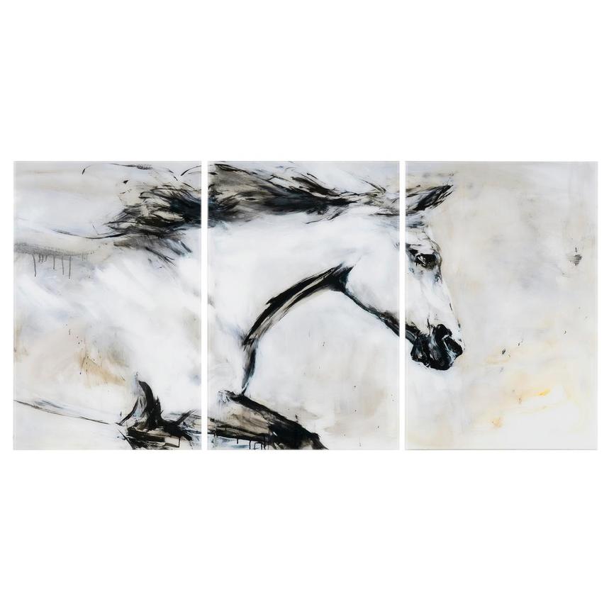 Monochrome Gallop Wall Art main image, 1 of 3 images.