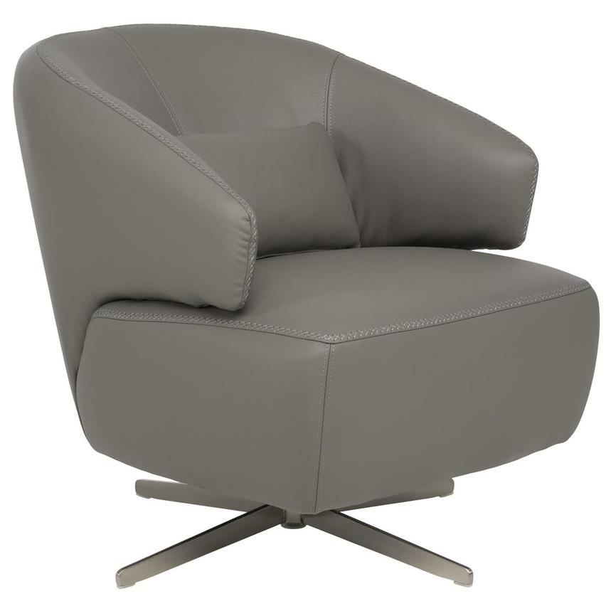 Tivona Gray Swivel Chair  alternate image, 3 of 9 images.