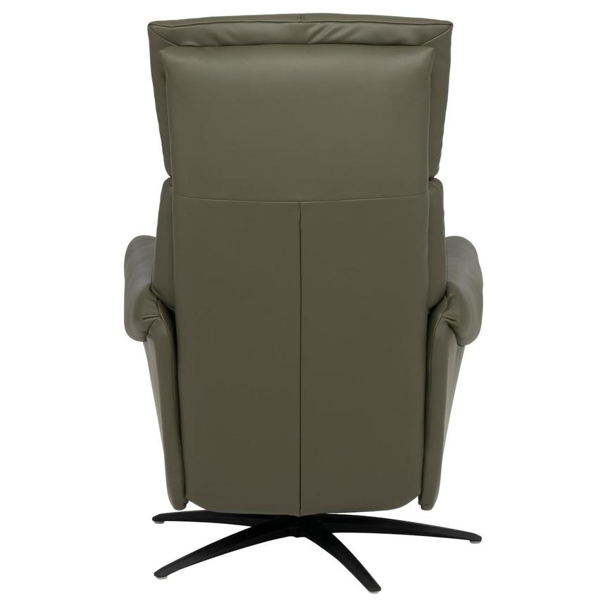 Torrence Green Leather Power Recliner  alternate image, 3 of 16 images.