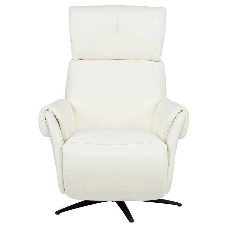 Torrence White Leather Power Recliner alternate image, 2 of 16 images.