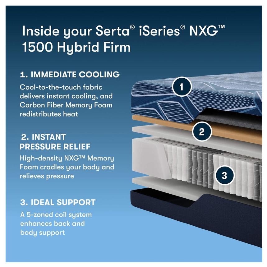 NXG 1500 Hybrid Firm Queen Mattress by Serta iSeries NXG  alternate image, 3 of 9 images.