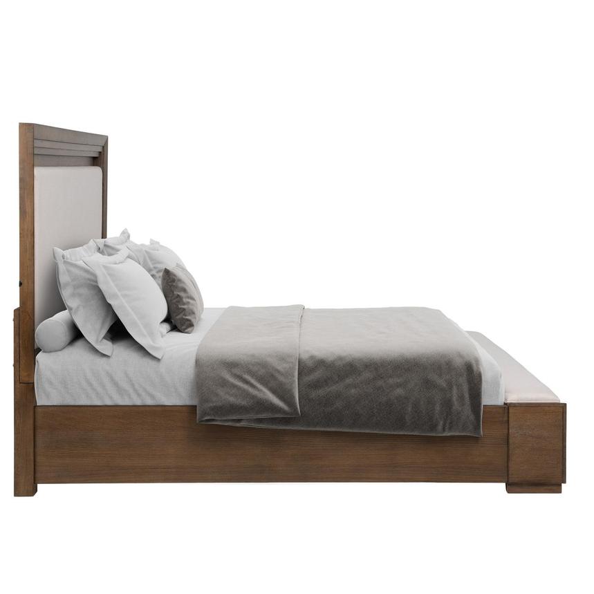 Vigo Brown King Storage Panel Bed  alternate image, 3 of 4 images.