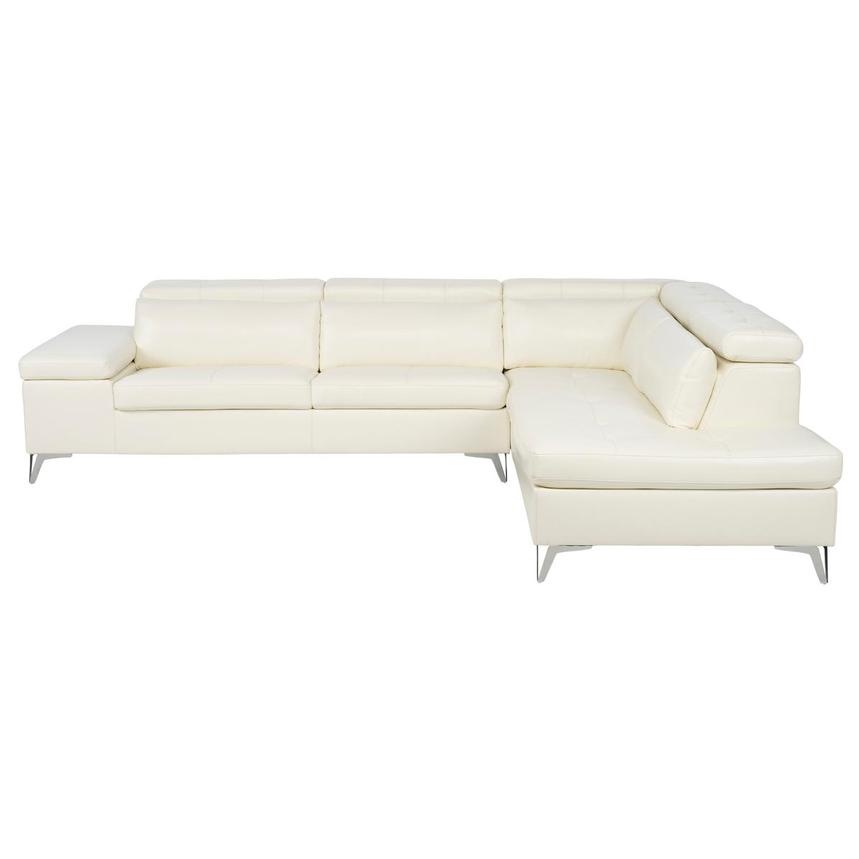 Sylar White Sectional Sofa  main image, 1 of 13 images.