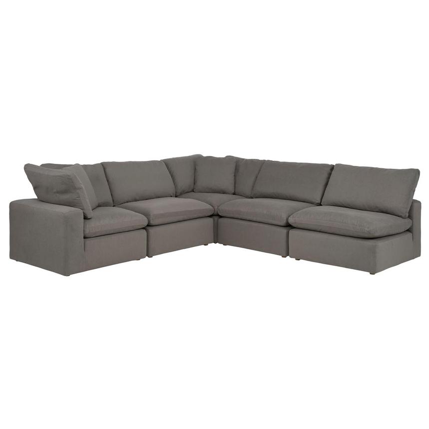 Nube II Gray Corner Sofa with 5PCS/3 Armless Chairs main image, 1 of 9 images.