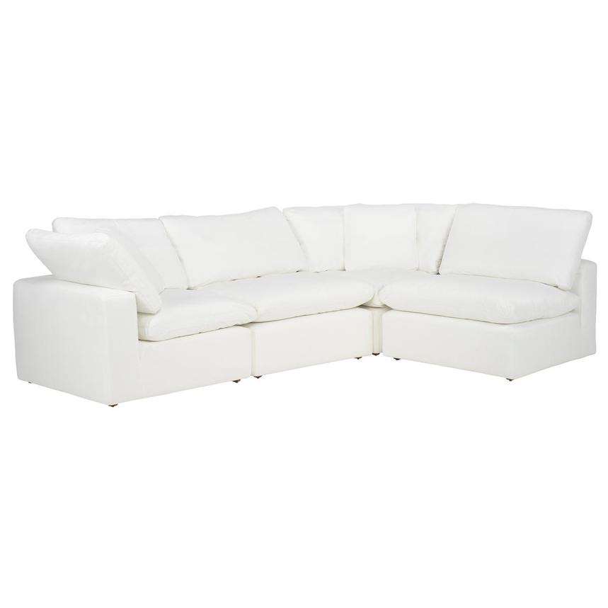Nube II White Corner Sofa 4PC  main image, 1 of 6 images.