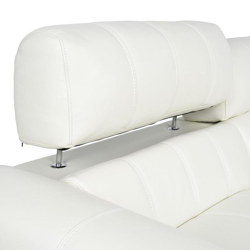 Montreal White Corner Sofa w/Left Chaise  alternate image, 6 of 10 images.