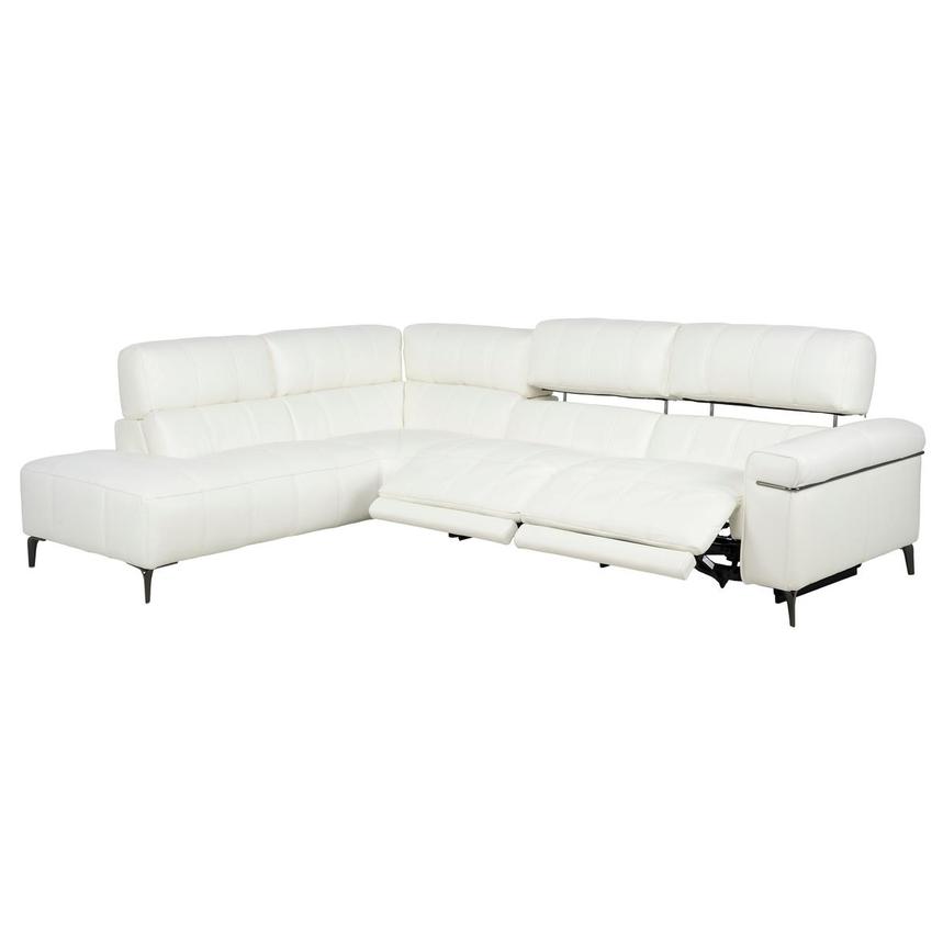 Montreal White Corner Sofa w/Left Chaise alternate image, 2 of 10 images.