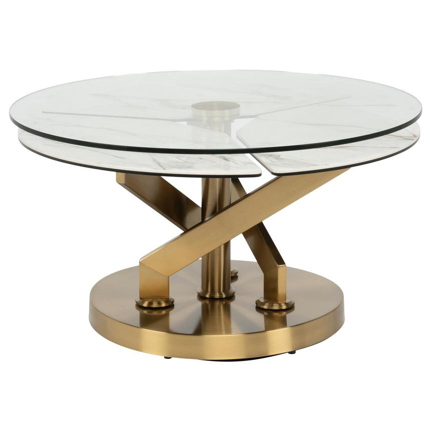 Kelby Gold Motion Coffee Table  main image, 1 of 6 images.