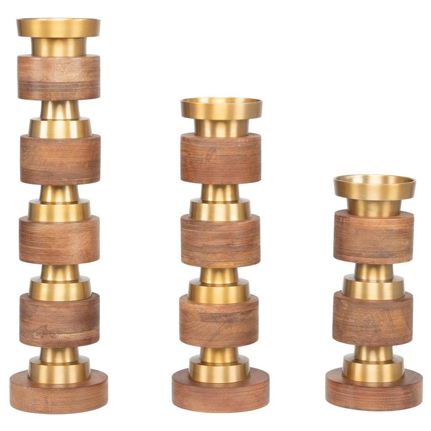 Jengas Candle Holder Set of 3  main image, 1 of 5 images.