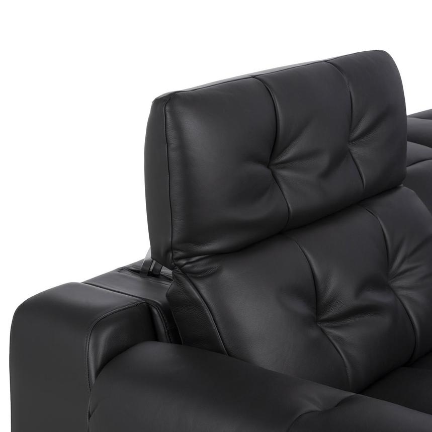 Obsidian Leather Power Reclining Sectional with 5PCS/3PWR  alternate image, 11 of 19 images.