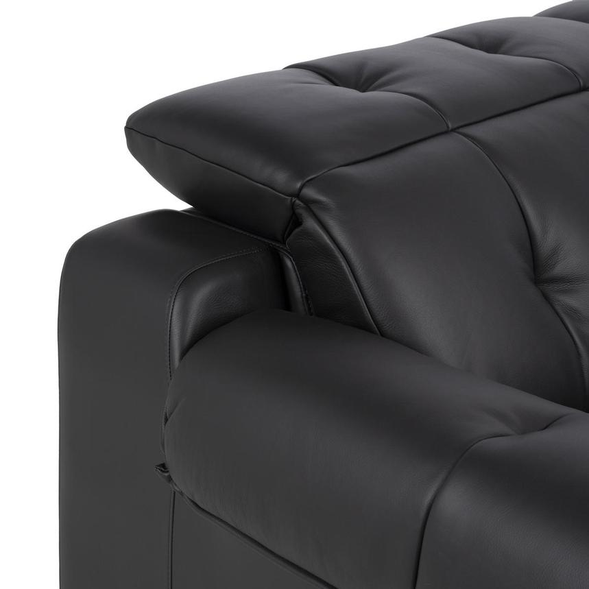 Obsidian Leather Power Reclining Sectional with 6PCS/3PWR alternate image, 6 of 15 images.