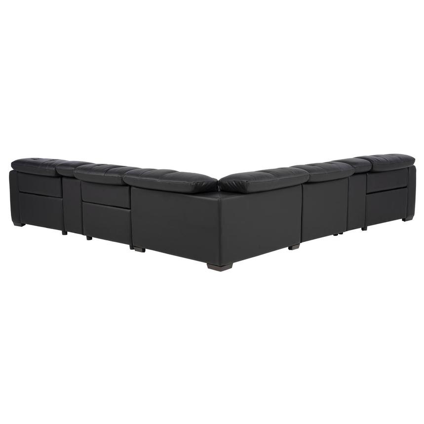 Obsidian Leather Power Reclining Sectional with 7PCS/3PWR  alternate image, 4 of 15 images.