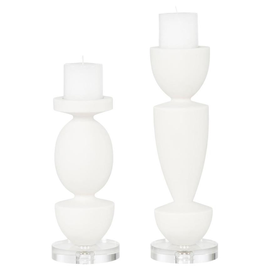 Thassos Candle Holder Set of 2  main image, 1 of 3 images.