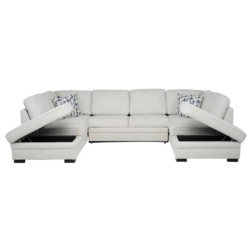 Meave Sectional Sleeper Sofa w/Storage alternate image, 2 of 12 images.