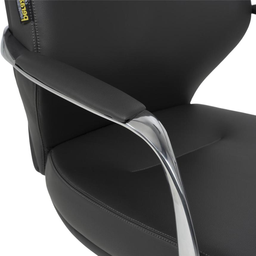 Yoshi Dark Gray Low Back Desk Chair  alternate image, 8 of 13 images.