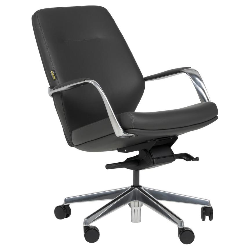 Yoshi Dark Gray Low Back Desk Chair alternate image, 4 of 13 images.