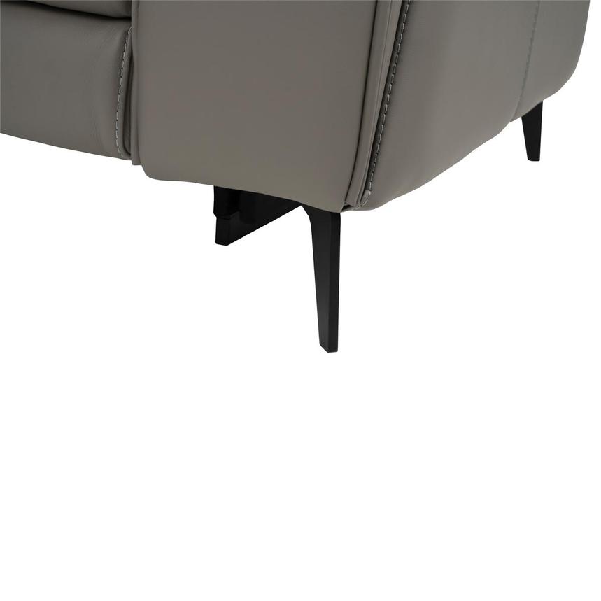 Luke 2.0 Dark Gray Leather Power Reclining Sectional with 6PCS/3PWR  alternate image, 13 of 14 images.