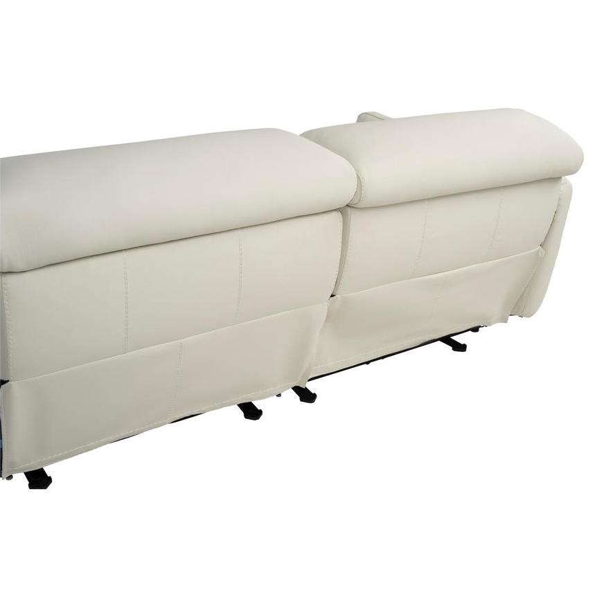 Kamet Ivory Leather Power Reclining Sectional with 5PCS/2PWR  alternate image, 5 of 8 images.