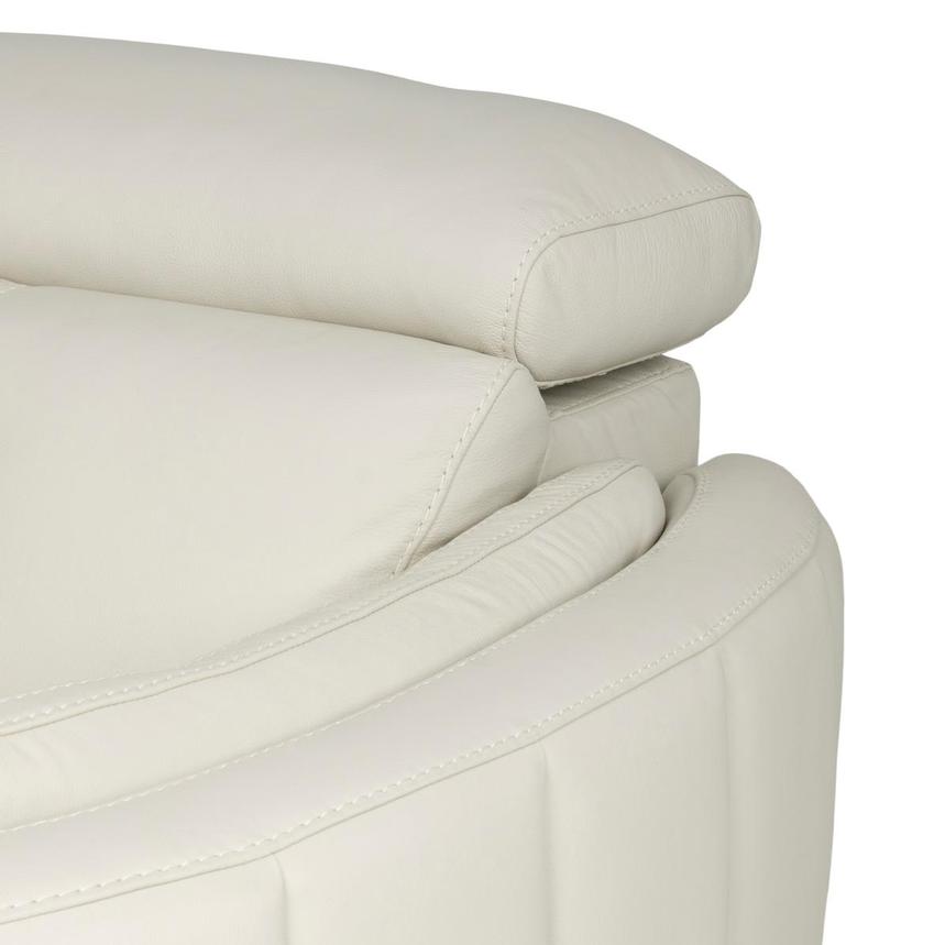 Kamet Ivory Leather Power Reclining Sectional with 5PCS/2PWR alternate image, 6 of 8 images.
