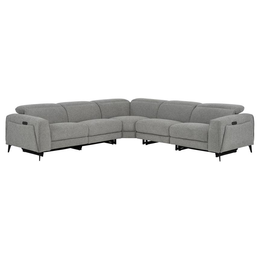 Luke Dark Gray Power Reclining Sectional with 5PCS/2PWR main image, 1 of 10 images.