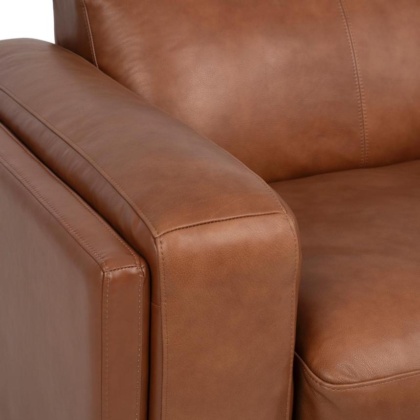 Palermo Tan Leather Sofa w/Right Chaise  alternate image, 6 of 9 images.