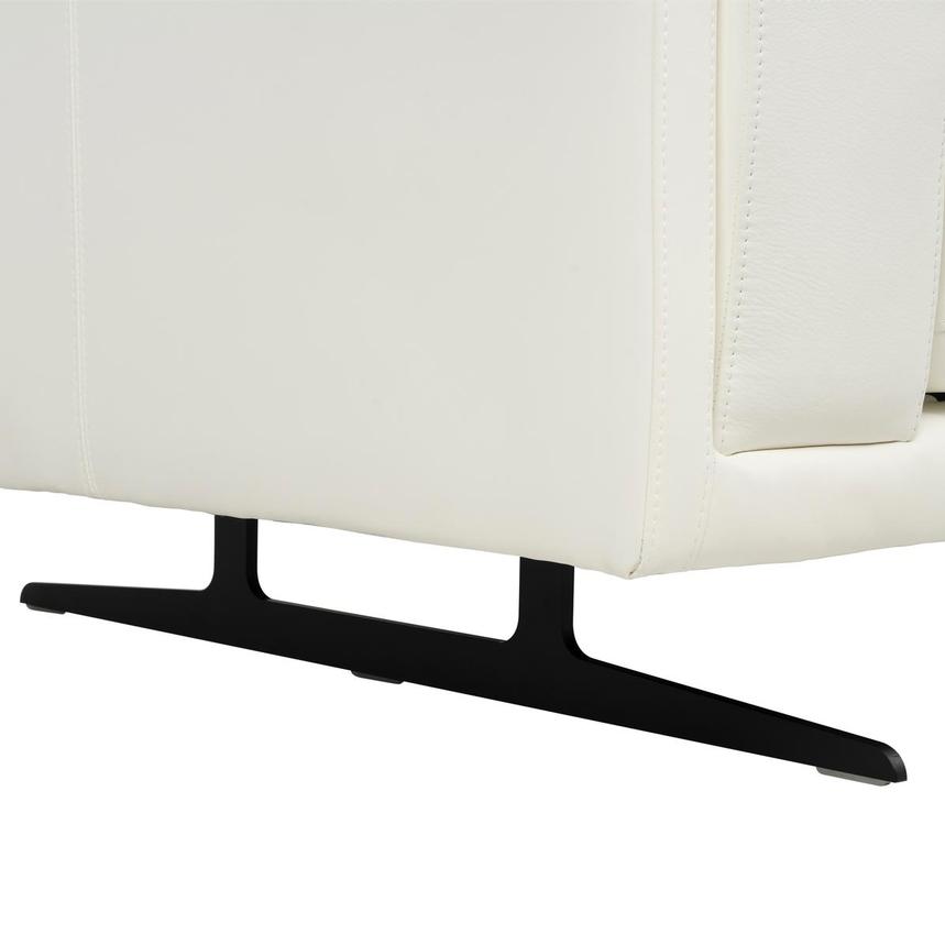 Palermo White Leather Sofa w/Right Chaise  alternate image, 8 of 8 images.