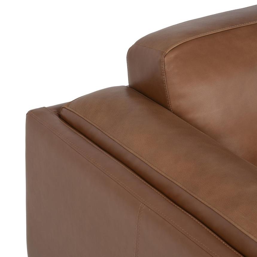 Palermo Tan Leather Sofa w/Right Chaise alternate image, 7 of 9 images.