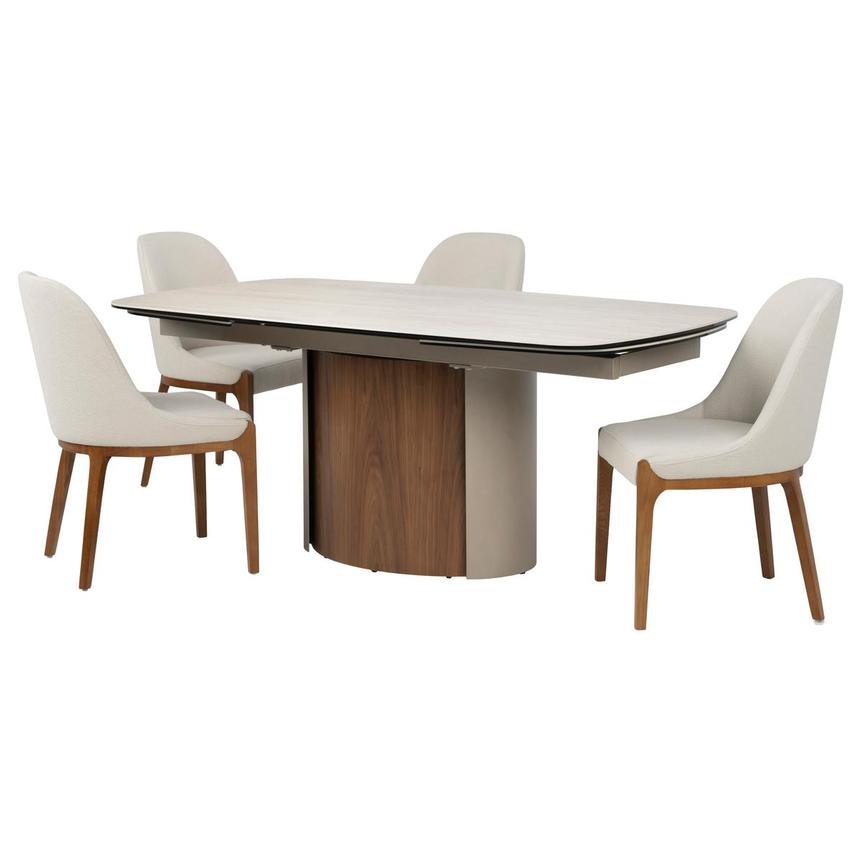 Chestnut/Marbella II 5-Piece Dining Set  main image, 1 of 3 images.