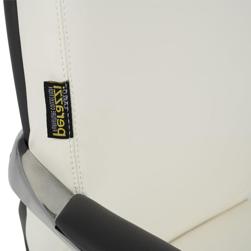 Yoshi White Low Back Desk Chair  alternate image, 8 of 12 images.