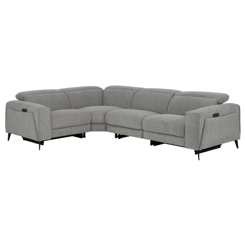 Luke Dark Gray Power Reclining Sectional with 4PCS/2PWR main image, 1 of 10 images.