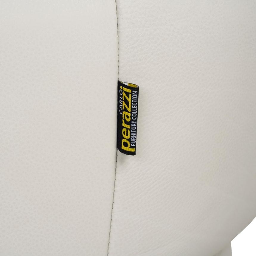 Emerson Light Gray Leather Accent Chair  alternate image, 11 of 11 images.