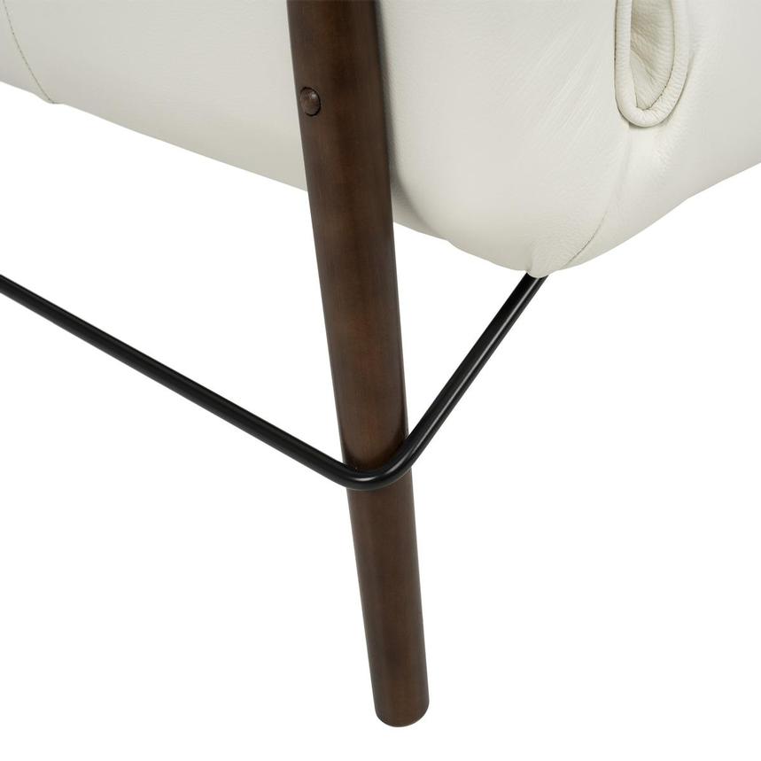 Jensen White Leather Accent Chair  alternate image, 11 of 12 images.