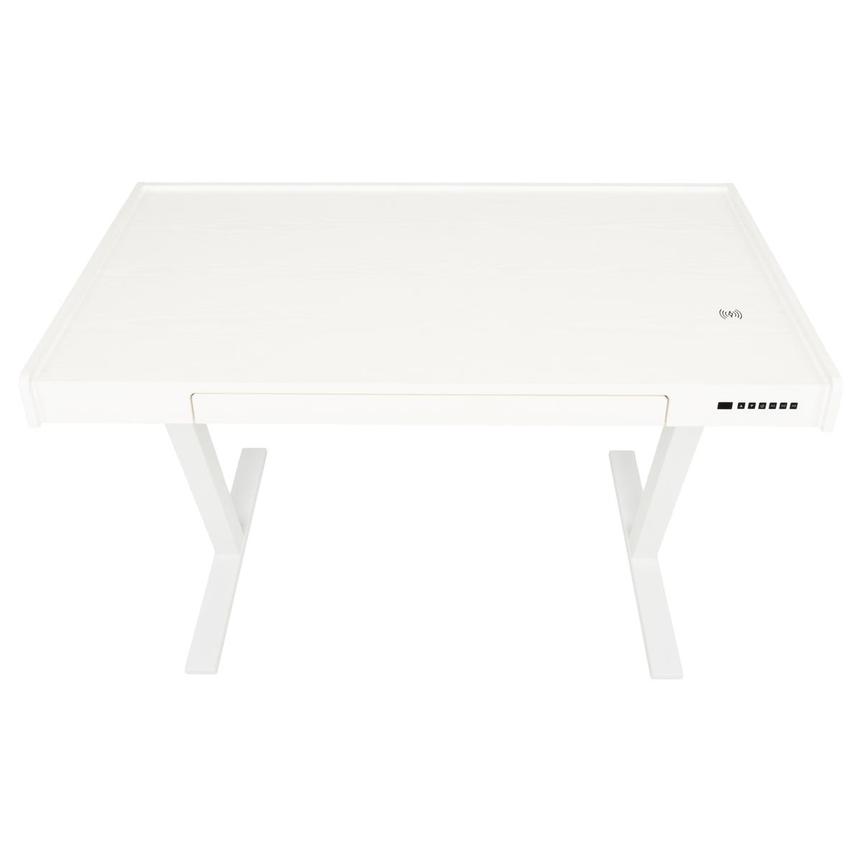 Rise White Adjustable Height Desk  alternate image, 6 of 11 images.