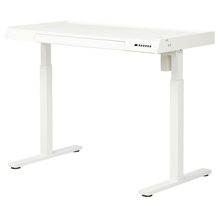 Rise White Adjustable Height Desk  main image, 1 of 11 images.