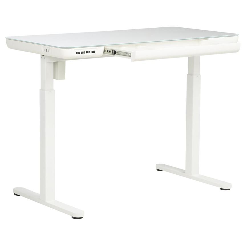 Ascend White Adjustable Height Desk alternate image, 4 of 10 images.