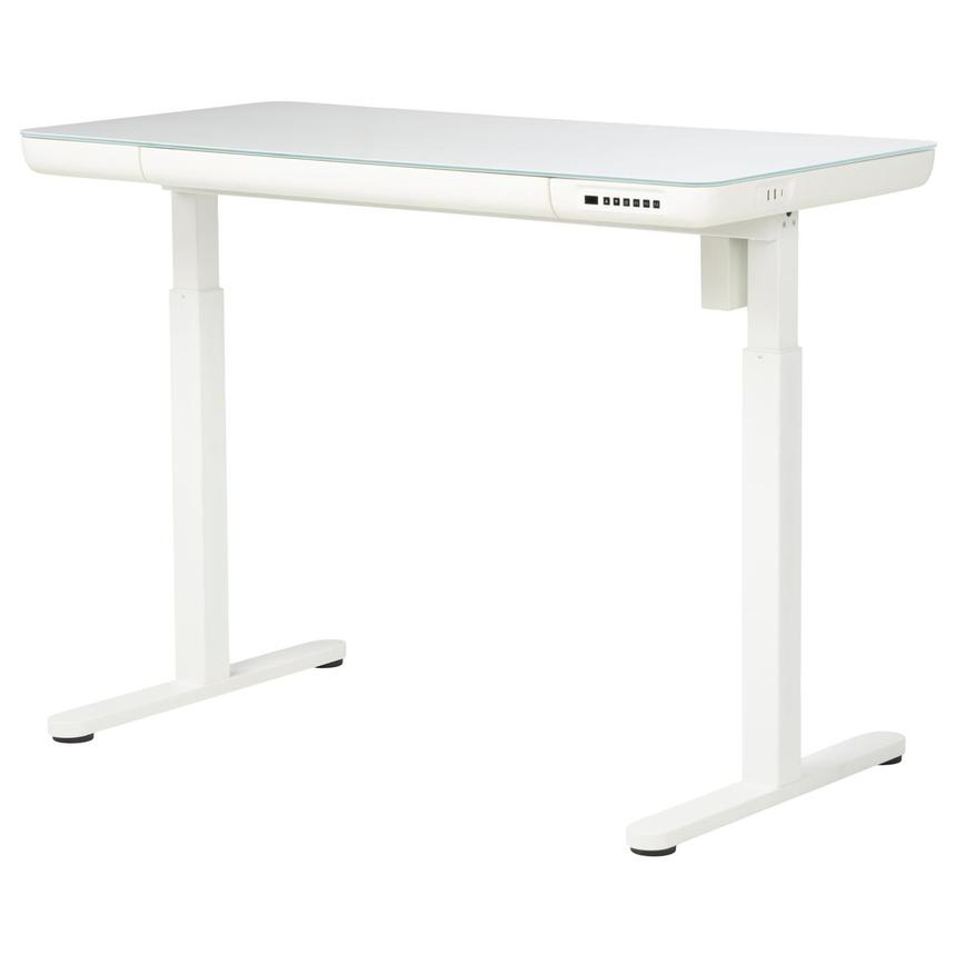 Ascend White Adjustable Height Desk  main image, 1 of 10 images.