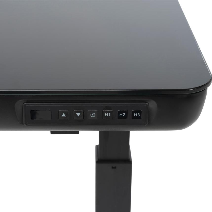 Ascend Black Adjustable Height Desk  alternate image, 7 of 9 images.