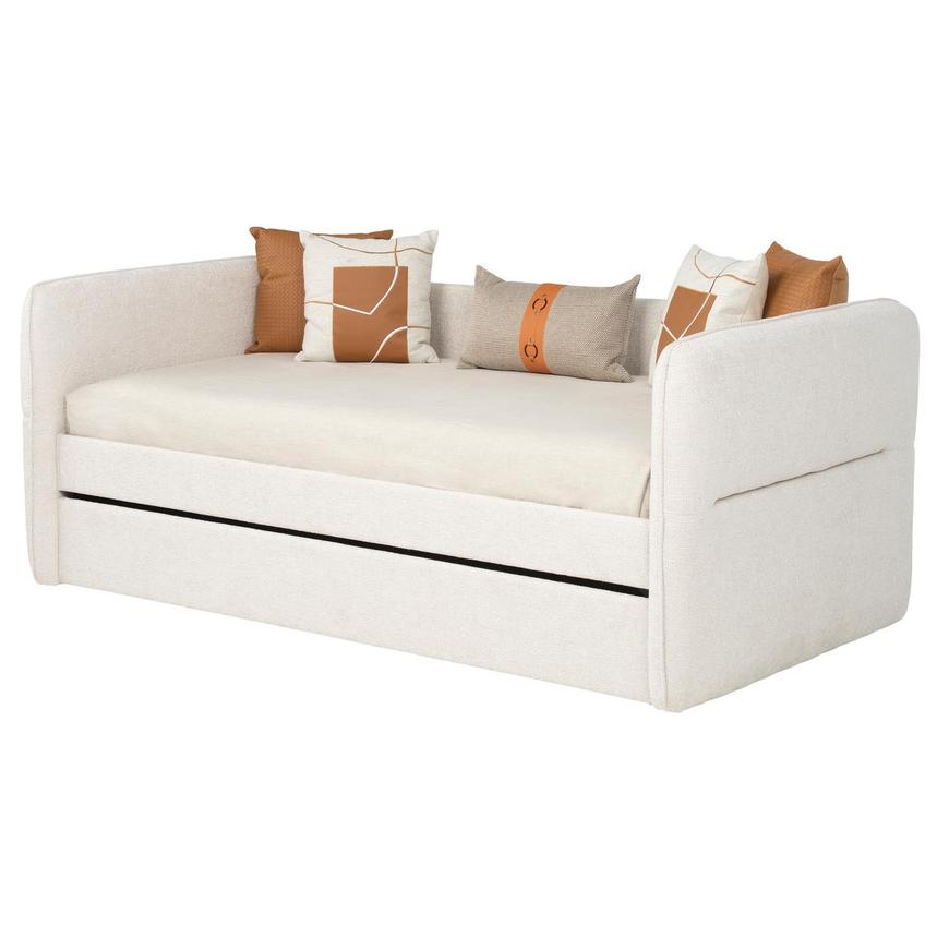 Jade Beige Twin Trundle Bed