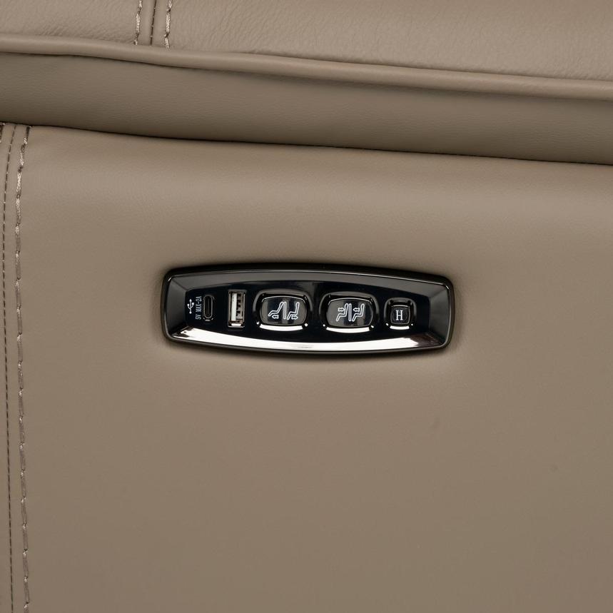 Graystone Dark Taupe Home Theater Leather Seating with 5PCS/3PWR  alternate image, 13 of 13 images.