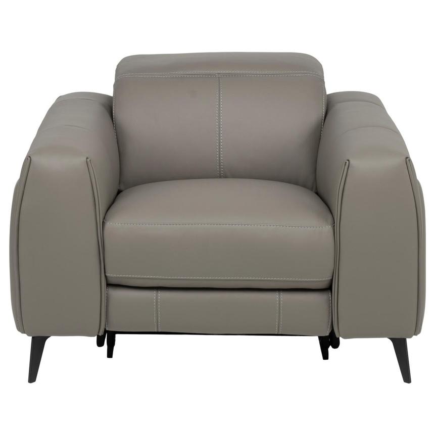 Luke 2.0 Dark Gray Leather Power Recliner alternate image, 2 of 19 images.
