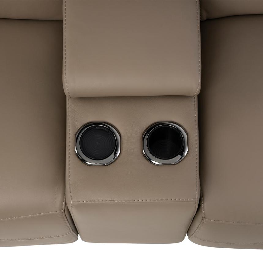Graystone Dark Taupe Home Theater Leather Seating with 5PCS/3PWR alternate image, 7 of 13 images.